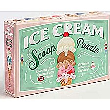 Ice Cream Scoop Puzzle: Countless Sweet Creations with 32 Flavors