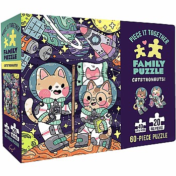 Chronicle "Piece It Together: Catstronauts!" (60 pc Family Puzzle)