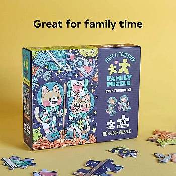 Chronicle "Piece It Together: Catstronauts!" (60 pc Family Puzzle)