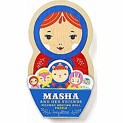 Masha and Her Friends Wooden Nesting Doll Puzzle