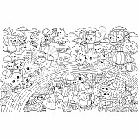 A Million Kittens: Adorable Felines to Color