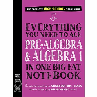 Everything You Need to Ace Pre-Algebra and Algebra 1 in One Big Fat Notebook