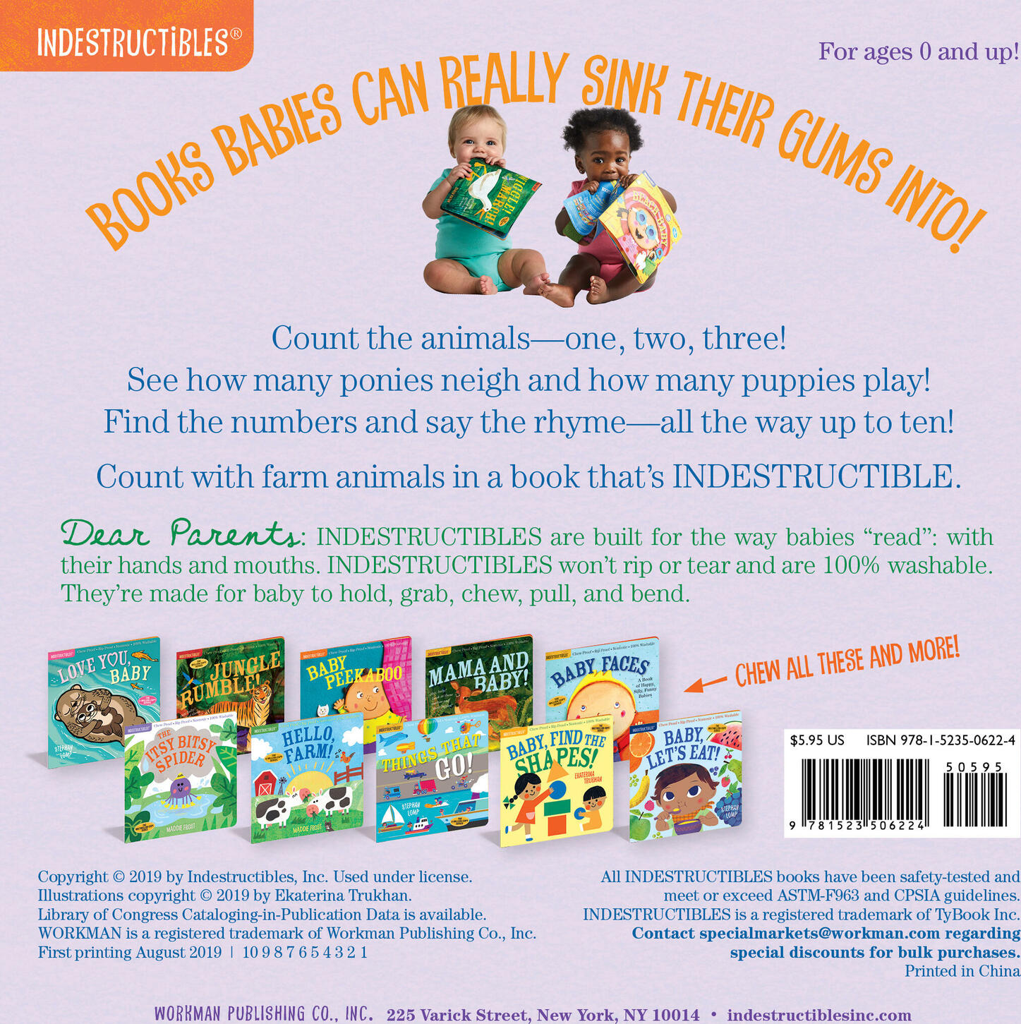 Indestructibles: Baby, Let's Count!: Chew Proof · Rip Proof · Nontoxic · 100% Washable (Book for Babies, Newborn Books, Safe to