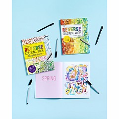 The Reverse Coloring Book™: Through the Seasons: The Book Has the Colors, You Make the Lines