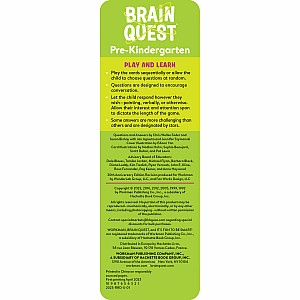 Brain Quest Pre-Kindergarten Smart Cards Revised 5th Edition