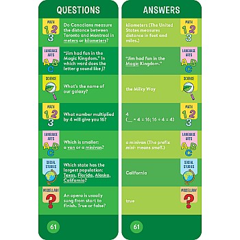 Brain Quest 3rd Grade Smart Cards Revised 5th Edition