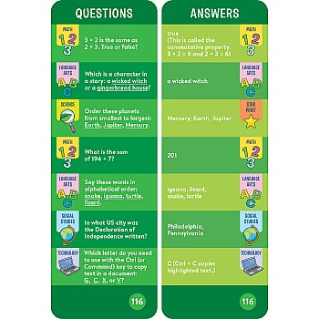 Brain Quest 3rd Grade Smart Cards Revised 5th Edition
