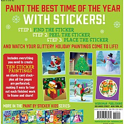 Paint by Sticker Kids: Holly Jolly Christmas: Create 10 Pictures One Sticker at a Time! Includes Glitter Stickers