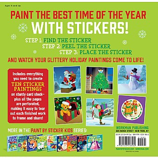 Paint by Sticker Kids: Holly Jolly Christmas: Create 10 Pictures One Sticker at a Time! Includes Glitter Stickers