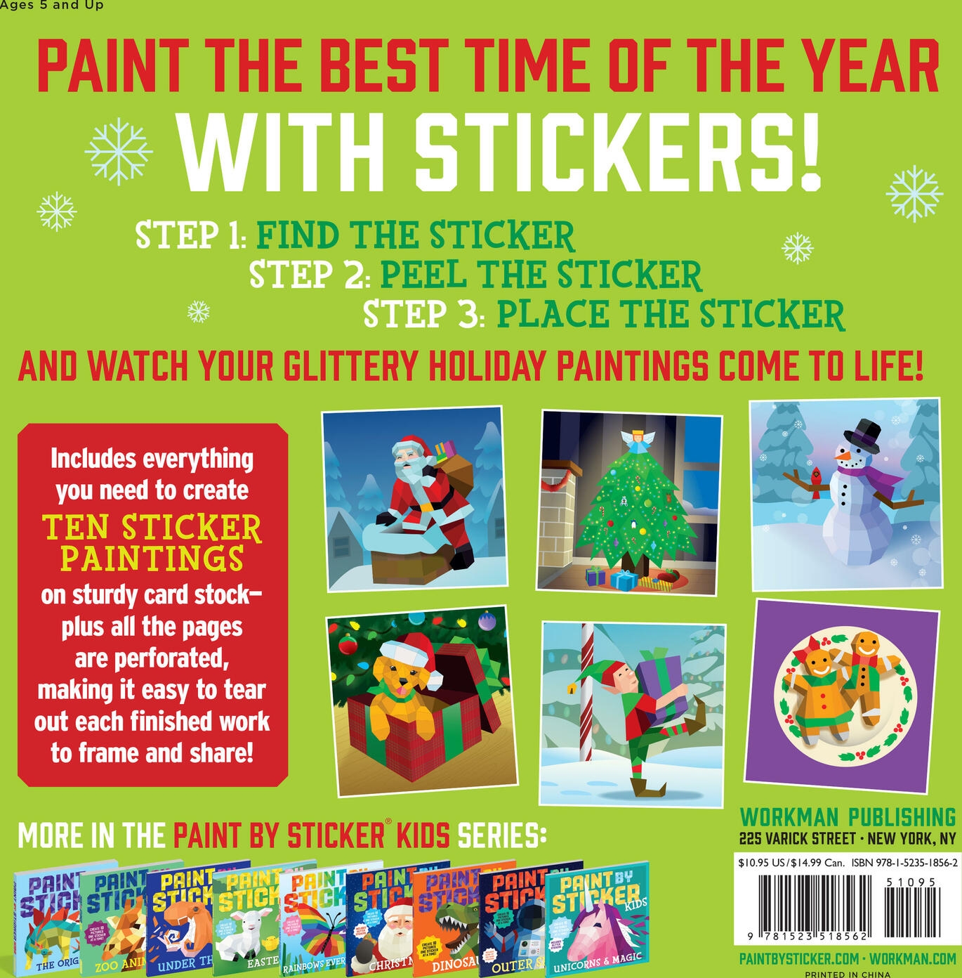Paint by Sticker Kids: Holly Jolly Christmas [Book]