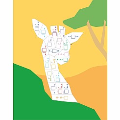 Learn by Sticker: Addition and Subtraction: Use Math to Create 10 Baby Animals!