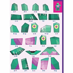 Learn by Sticker: Beginning Phonics: Use Phonics to Create 10 Friendly Monsters!