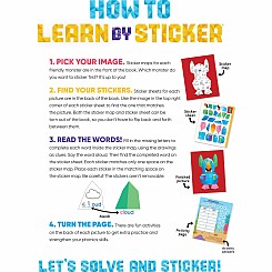 Learn by Sticker: Beginning Phonics: Use Phonics to Create 10 Friendly Monsters!