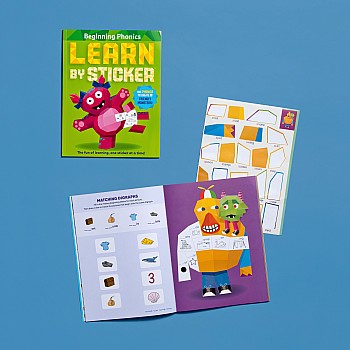 Learn by Sticker: Beginning Phonics: Use Phonics to Create 10 Friendly Monsters!
