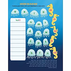Learn by Sticker: More Phonics: Use Phonics to Create 10 Sea Animals!