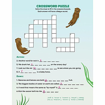 Learn by Sticker: More Phonics: Use Phonics to Create 10 Sea Animals!