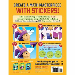 Learn by Sticker: More Addition & Subtraction: Use Math to Create 10 Fantasy Animals!