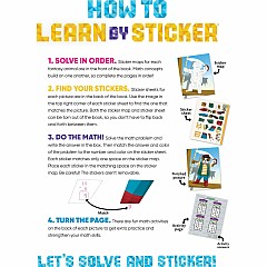 Learn by Sticker: More Addition & Subtraction: Use Math to Create 10 Fantasy Animals!