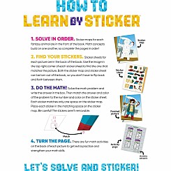 Learn by Sticker: More Addition & Subtraction: Use Math to Create 10 Fantasy Animals!