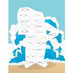 Learn by Sticker: More Addition & Subtraction: Use Math to Create 10 Fantasy Animals!