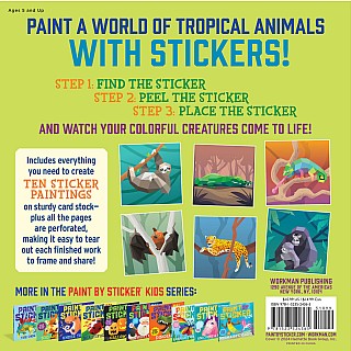 Paint by Sticker Kids: Rainforest Animals