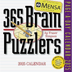 Mensa® 365 Brain Puzzlers Page-A-Day® Calendar 2025: Word Puzzles, Logic Challenges, Number Problems, and More