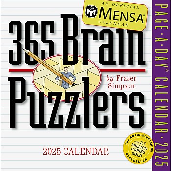 Mensa® 365 Brain Puzzlers Page-A-Day® Calendar 2025: Word Puzzles, Logic Challenges, Number Problems, and More