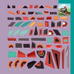 Paint by Sticker Kids: Trucks, Trains & More