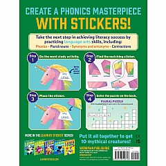 Learn by Sticker: Word Study: Use Phonics to Create 10 Mythical Creatures!