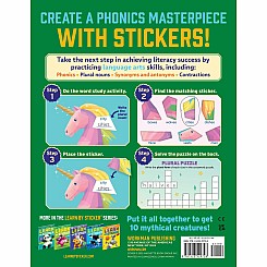 Learn by Sticker: Word Study: Use Phonics to Create 10 Mythical Creatures!