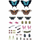 Fluttery, Friendly Tattoo Butterflies and Other Insects: 81 Temporary Tattoos That Teach