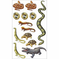 Slithering, Scaly Tattoo Snakes & Other Reptiles: 50 Temporary Tattoos That Teach