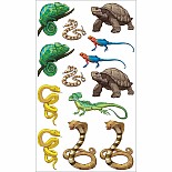 Slithering, Scaly Tattoo Snakes & Other Reptiles: 50 Temporary Tattoos That Teach