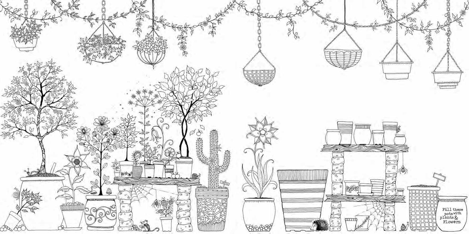 Miniature Secret Garden: A pocket-sized coloring book for adults