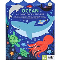Ocean Coloring Book + Stickers