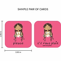 Minilingo French / English Bilingual Flashcards: Bilingual memory game with French & English cards