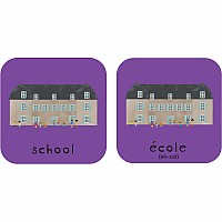 Minilingo French / English Bilingual Flashcards: Bilingual memory game with French & English cards
