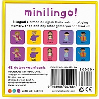 Minilingo German / English Bilingual Flashcards: Bilingual memory game with German & English cards