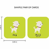 Minilingo German / English Bilingual Flashcards: Bilingual memory game with German & English cards