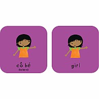 Minilingo Vietnamese / English Bilingual Flashcards: Bilingual memory game with Vietnamese & English cards