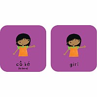Minilingo Vietnamese / English Bilingual Flashcards: Bilingual memory game with Vietnamese & English cards