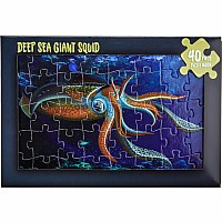   40 pc Jigsaw Puzzle Card Giant Squid