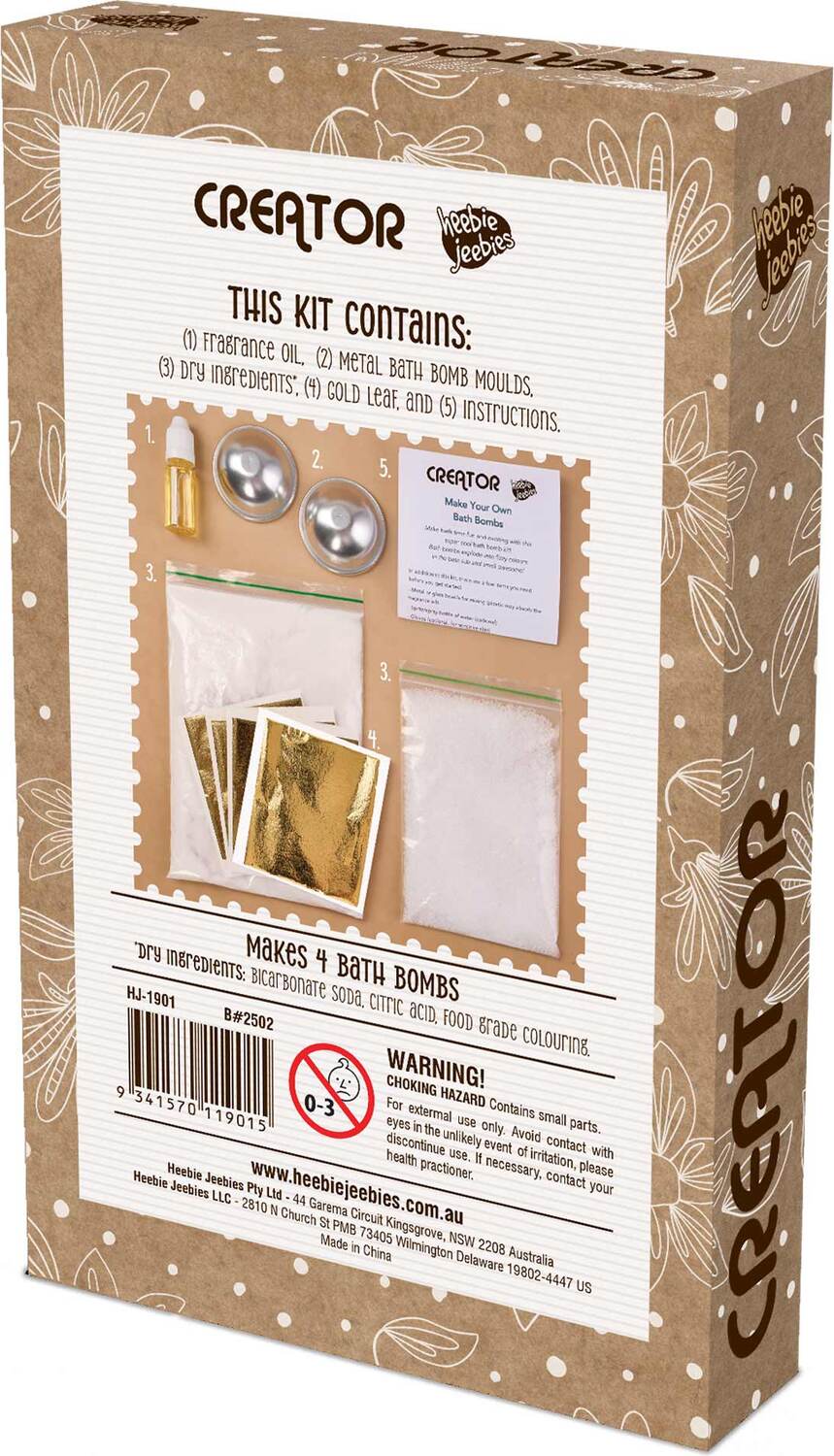 Creator Bath Bomb Kit Tropical Holiday