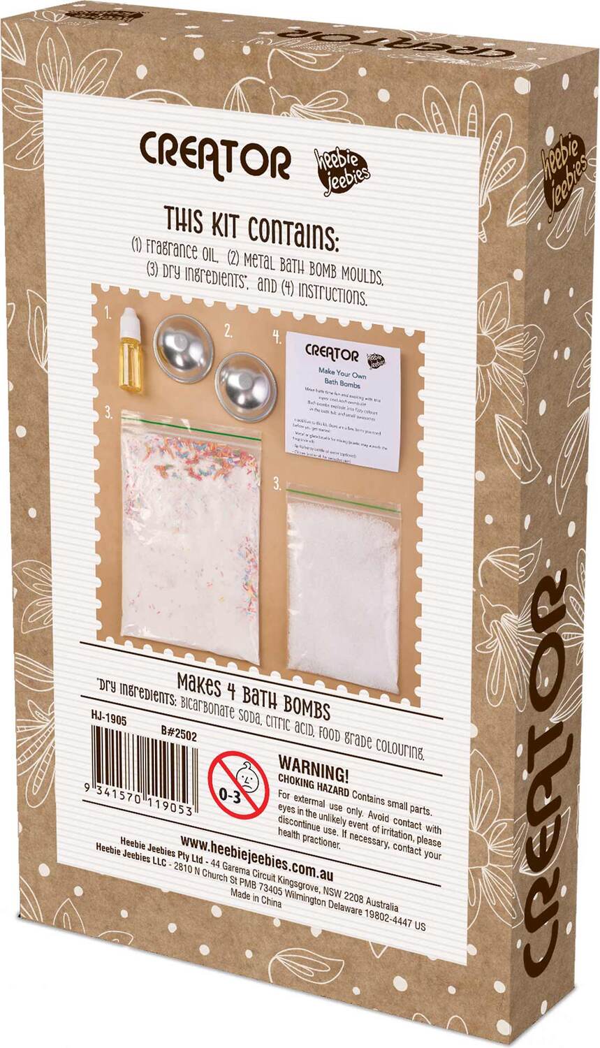 Creator Bath Bomb Kit Celebrations 