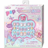 Pop Glamour Nails, Tie Dye Butterfly