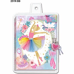 Diary with Lock & Keys, Ballerina Beauties