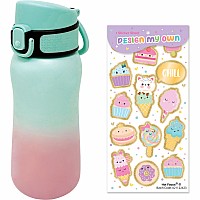 Stylish Stainless Steel Water Bottle, Sweet (12 FL oz/350mL)