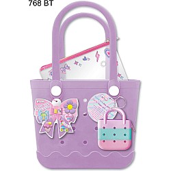 Beach Tote Bag with Charms, Bowtiful