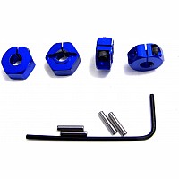 Blue Aluminum Locking 12mm Wheels Hex Kit