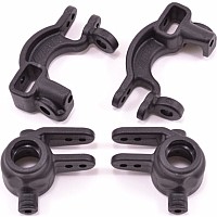 Caster & Steering Blocks Black: Slash 4X4, ST 4X4 (2)